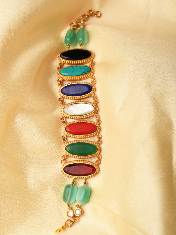 LUXURIOUS BRACELET BY JL STYED WITH NAVRATNA