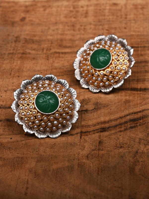 Presents floral & textured Petals patterns fashionable  Stud Earring.