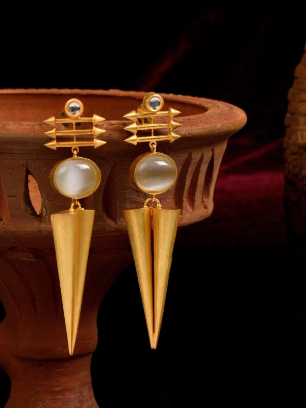 Earring is inspired from designers spangled runway look based style.