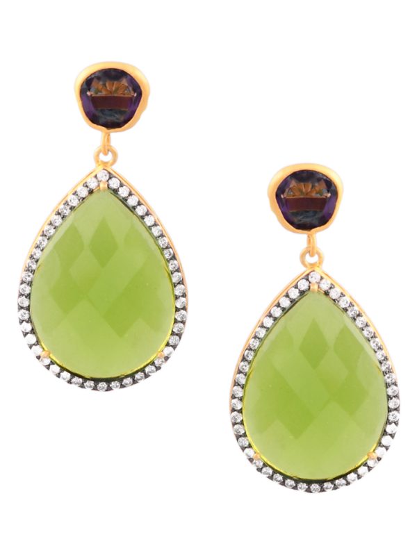 Shop These Earrings with classy Stones and CZ Stones Studded.