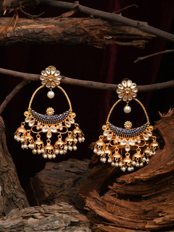Earrings reflex tradition culture Joy with multiple Jhumkis.