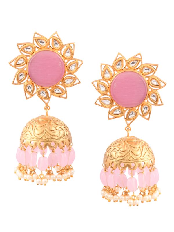 FLORAL JHUMKA STYLE EARRING SET FROM THE HOUSE OF JL