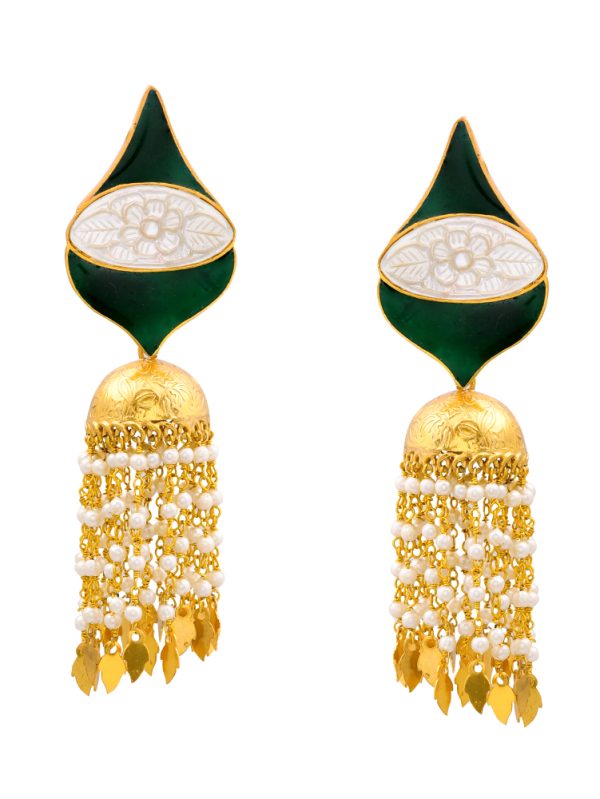 IMPECCABLE EARRINGS BY JL IS JHUMKA TASSEL  PATTERN