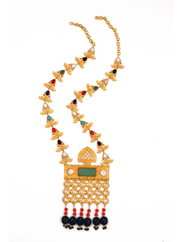 OPULENCE FROM MUGHAL ERA STYLED WITH STONES AND POLKI