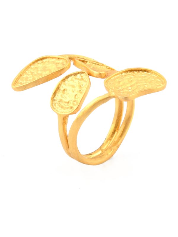 Jaipur lane exquisite brass ring features beautiful texture with innovation.