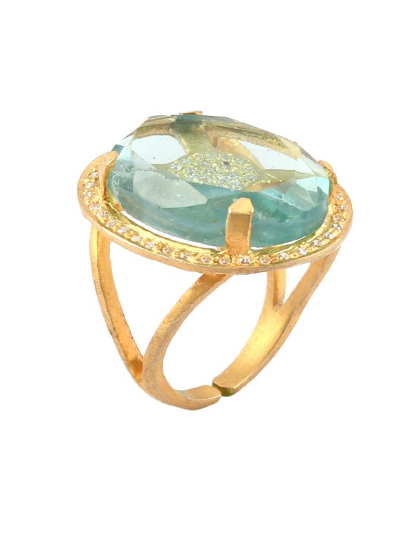 Gear this ring & look emblished that starts many a conversation.