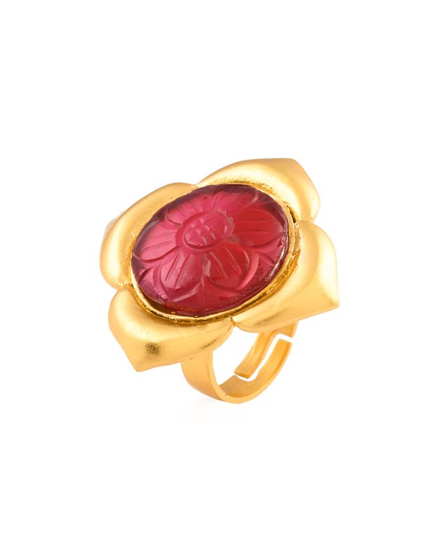 NATURAL GRACE OF RED STONE ,FROM THE HOUSE OF JL